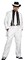 The Costume Center White and Black 1940's Style Striped Zoot Suit Men Adult 4pc Halloween Costume - Medium